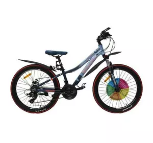 Велосипед SPARK MONTERO 11 24 голубой (колеса - 24", алюминиевая рама - 11")