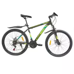 Велосипед SPARK TRACKER 26-AL-18-AM-D (Чорний з зеленим)