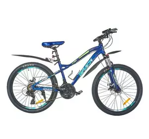 Велосипед SPARK HUNTER 14 24 темно синий (колеса - 24", алюминиевая рама - 14")
