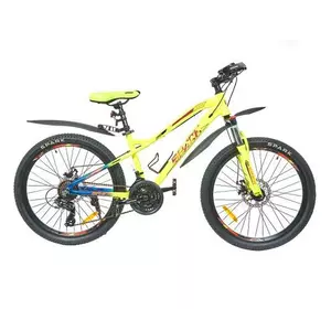Велосипед SPARK HUNTER 14 24 жовтий (колеса - 24", алюмінієва рама - 14")