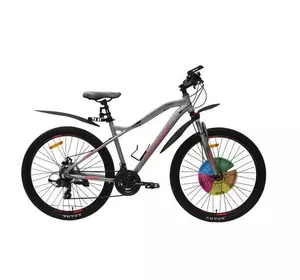 Велосипед SPARK HUNTER 18 27,5 вивид серый (колеса - 27,5", алюминиевая рама - 18")