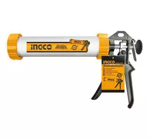 Шприц для герметика 380 мм алюмінієвий INGCO INDUSTRIAL Шприц для герметика 380 мм алюмінієвий INGCO INDUSTRIAL