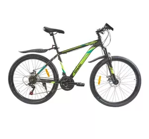 Велосипед SPARK TRACKER 26-AL-18-AM-D (Черный с зеленым)