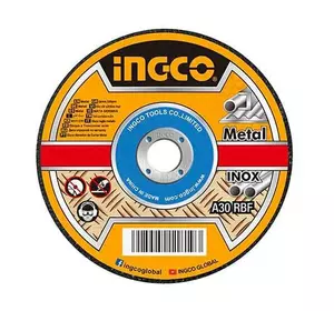 Абразивний відрізний диск по металу 230×1,9×22,2 мм INGCO