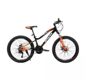 Велосипед SPARK HUNTER JR. (колеса - 24", алюмінієва рама - 12") чорний з оранжевим Велосипед SPARK HUNTER JR. (колеса - 24", алюмінієва рама - 12") чорний з оранжевим