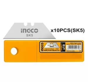 Леза для ножів трапеція 10 шт INGCO Леза для ножів трапеція 10 шт INGCO