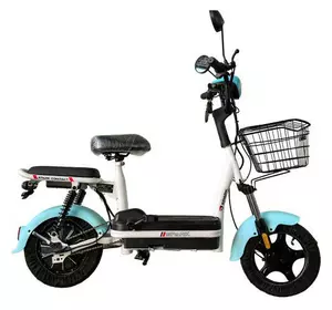 Велосипед с электродвигателем SPARK COMPACT 14" 48V/400W/12Ah Голубой Велосипед с электродвигателем SPARK COMPACT 14" 48V/400W/12Ah Голубой