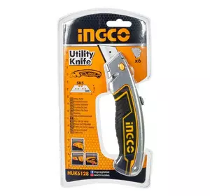 Ніж-трапеція Profi 6 лез SK5 INGCO INDUSTRIAL Ніж-трапеція Profi 6 лез SK5 INGCO INDUSTRIAL