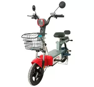 Велосипед с электродвигателем SPARK VOLT 14" 48V/400W/12Ah Красный с синим Велосипед с электродвигателем SPARK VOLT 14" 48V/400W/12Ah Красный с синим