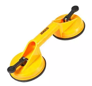 Присоски для скла, подвійна Ø 115 мм, пластикова 50 кг INGCO Присоски для скла, подвійна Ø 115 мм, пластикова 50 кг INGCO