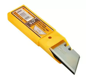 Леза для ножів трапеція 10 шт. INGCO Super Select Леза для ножів трапеція 10 шт. INGCO Super Select