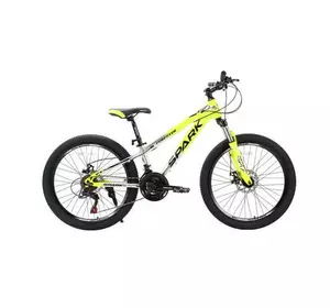 Велосипед SPARK FORESTER JR. (колеса - 24", сталева рама - 11") жовтий із сірим Велосипед SPARK FORESTER JR. (колеса - 24", сталева рама - 11") жовтий із сірим