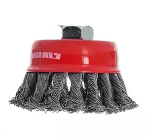 Щітка-чашка Vitals плетена сталь 85 мм М14, 0,5 мм Щітка-чашка Vitals плетена сталь 85 мм М14, 0,5 мм