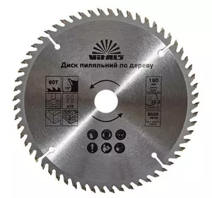 Диск пиляльний Vitals по дереву 180x22.2/20, ATB 60 Диск пиляльний Vitals по дереву 180x22.2/20, ATB 60