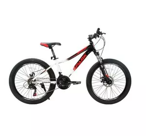 Велосипед SPARK MONTERO JR. (колеса - 24", алюмінієва рама - 13") білий з чорним Велосипед SPARK MONTERO JR. (колеса - 24", алюмінієва рама - 13") білий з чорним