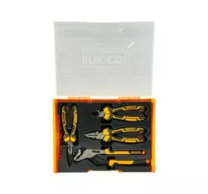 Набір шарнірно-губцевого інструменту Profi 4 предмети INGCO Набір шарнірно-губцевого інструменту Profi 4 предмети INGCO