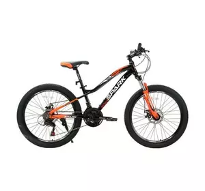 Велосипед SPARK HUNTER JR. (колеса - 24", алюмінієва рама - 12") чорний з оранжевим Велосипед SPARK HUNTER JR. (колеса - 24", алюмінієва рама - 12") чорний з оранжевим