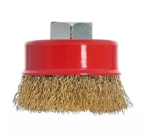 Щітка-чашка Vitals гофрована латунована 65 мм М14, 0,3 мм Щітка-чашка Vitals гофрована латунована 65 мм М14, 0,3 мм