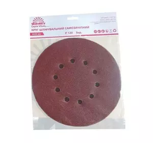 Круг шліфувальний самозачіпний Vitals 225 мм, 10 відп. з. – 120, 5 од. Круг шліфувальний самозачіпний Vitals 225 мм, 10 відп. з. – 120, 5 од.
