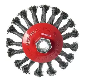 Щітка конічна Vitals плетена сталь 115 мм М14, 0,5 мм Щітка конічна Vitals плетена сталь 115 мм М14, 0,5 мм