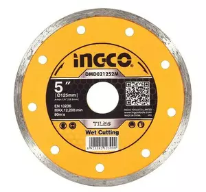 Диск алмазний кераміка 125×5,0×22,2 INGCO Диск алмазний кераміка 125×5,0×22,2 INGCO