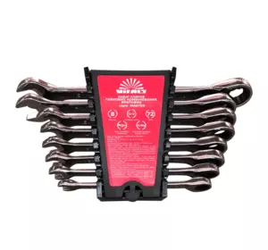 Набір ключів гайкових комбінованих храпових 8-19 мм 8 шт. Vitals Master Набір ключів гайкових комбінованих храпових 8-19 мм 8 шт. Vitals Master