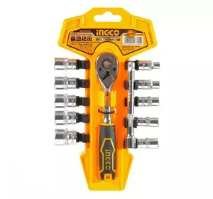 Набір торцевих головок із тріскачкою 1/4 INGCO INDUSTRIAL Набір торцевих головок із тріскачкою 1/4 INGCO INDUSTRIAL