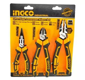 Набір шарнірно-губцевих інструментів Profi 3 предмети INGCO INDUSTRIAL Набір шарнірно-губцевих інструментів Profi 3 предмети INGCO INDUSTRIAL