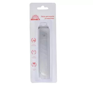 Леза для ножів сегментних 18 мм 10 шт. Vitals Леза для ножів сегментних 18 мм 10 шт. Vitals