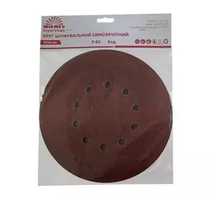 Круг шліфувальний самозачіпний Vitals 225 мм, 10 отв., з. – 60, 5 од. Круг шліфувальний самозачіпний Vitals 225 мм, 10 отв., з. – 60, 5 од.
