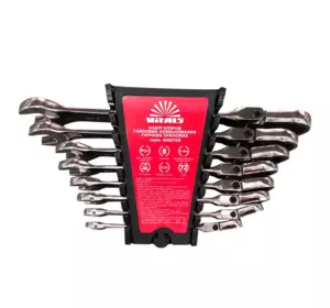 Набір ключів гайкових комбінованих храпових гнучких 8-19 мм 8 шт. Vitals Master Набір ключів гайкових комбінованих храпових гнучких 8-19 мм 8 шт. Vitals Master