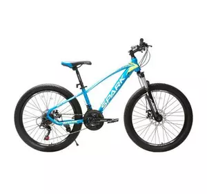 Велосипед SPARK SHARP JR. (колеса - 24", сталева рама - 12") синій Велосипед SPARK SHARP JR. (колеса - 24", сталева рама - 12") синій