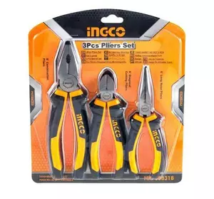Набір шарнірно-губцевих інструментів 3 предмети INGCO Набір шарнірно-губцевих інструментів 3 предмети INGCO