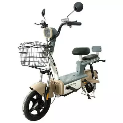 Велосипед с электродвигателем SPARK VOLT 14" 48V/400W/12Ah Бежевый