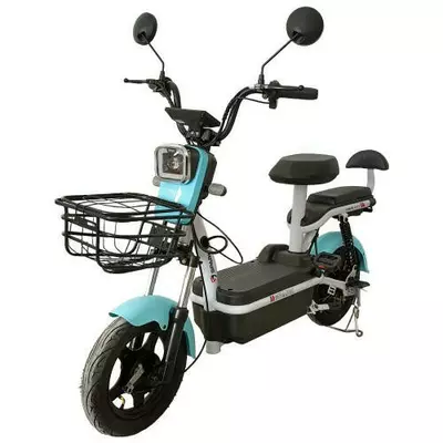 Велосипед с электродвигателем SPARK CITY 14» 48V/500W/20Ah Голубой